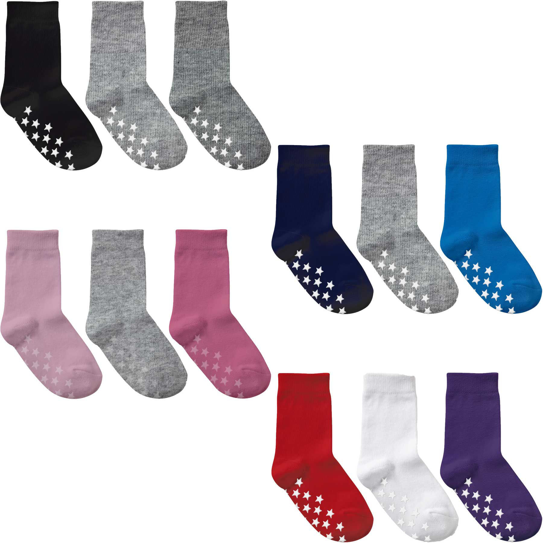 Cotton Tender Heartz Grip Socks Pack, Size: 10-12 cm, Age: 0-1yr